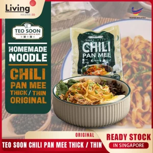 Teo Soon Homemade Dry Noodles Chili Non-Spicy Pan Mee Spicy Instant Noodles Mee Pok Udon Ban Mian (hahal)